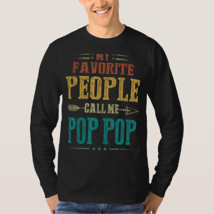 Mens My Favourite People Call Me Pop Pop Vintage F T-Shirt