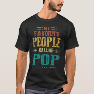 Mens My Favourite People Call Me Pop Vintage Fathe T-Shirt
