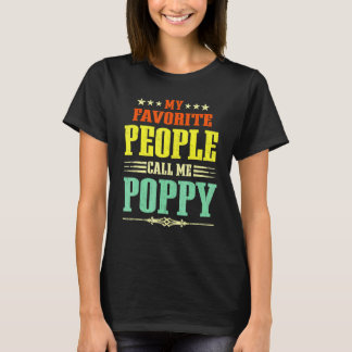Mens My Favourite People Call Me Poppy Vintage Fat T-Shirt