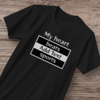 Men's My Heart beats Sports T-Shirt