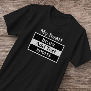 Men's My Heart beats Sports T-Shirt