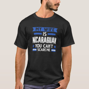 Mens My Wife Is Nicaraguan Nicaraguan T-Shirt
