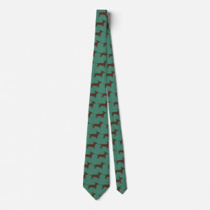 Men's Necktie with Dachshund Design!