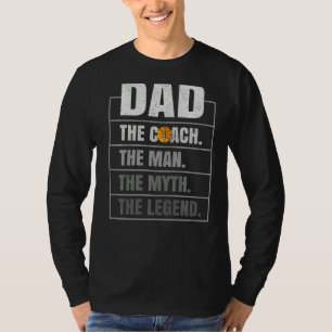 Mens Netball Coach Dad Man Myth Legend Netball Fat T-Shirt