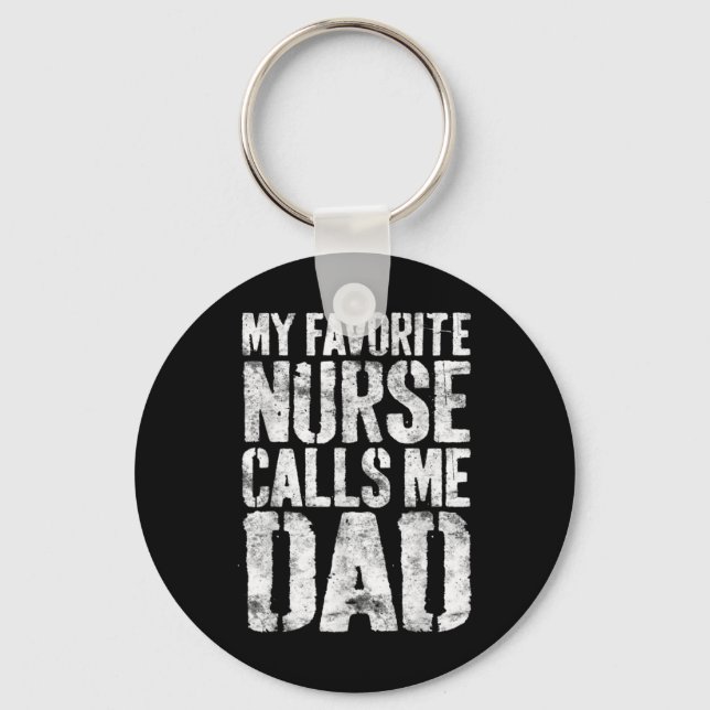 Mens Never Underestimate A Cool Dad Who Is Also A  Keychain (Front)