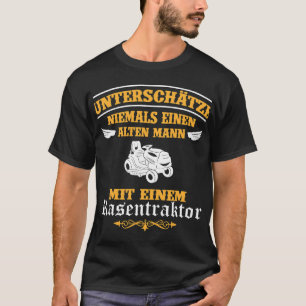 Mens Never underestimate a man with lawn tractor l T-Shirt