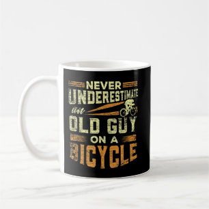 Mens Never Underestimate an Old Guy on a Motorcycl Coffee Mug
