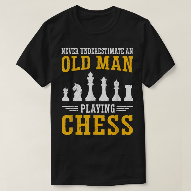 Mens Never Underestimate An Old Man Board Games Ga T-Shirt (Design Front)