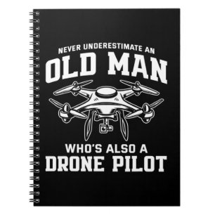 Mens Never Underestimate An Old Man Who's Also Notebook