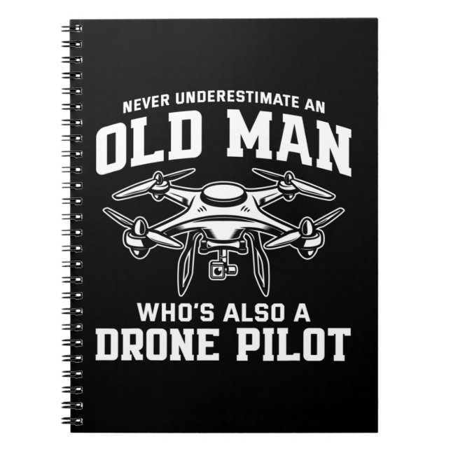 Mens Never Underestimate An Old Man Who's Also Notebook (Front)