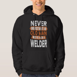 Mens Never Underestimate An Old Man Who Is Also A Hoodie