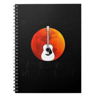 Mens Never underestimate an old man with a Guitar  Notebook