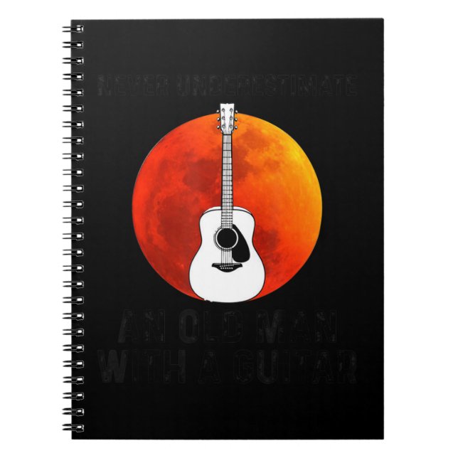 Mens Never Underestimate an Old Man with a Ham Rad Notebook (Front)