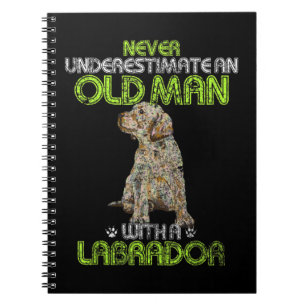 Mens Never Underestimate an old man with a Motorho Notebook
