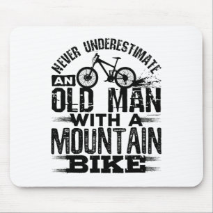Mens Never Underestimate An Old Man With A Mountai Mouse Pad