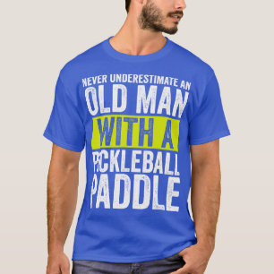 Mens Never Underestimate An Old Man With Picklebal T-Shirt