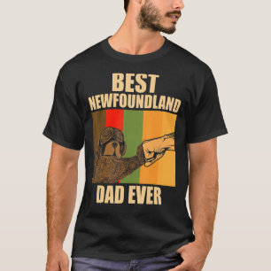 Mens Newfie Dog Best Newfoundland Dad Ever T-Shirt