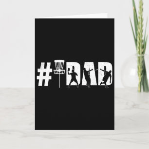 Mens Number One Disc Golf Dad Father's Day #1 Dadd Card