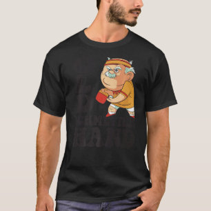 Mens Old Butterfly Hand Grandpa Outfit Grandad Pla T-Shirt