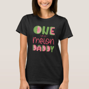 Mens One In A Melon Daddy Cute Watermelon First Bi T-Shirt