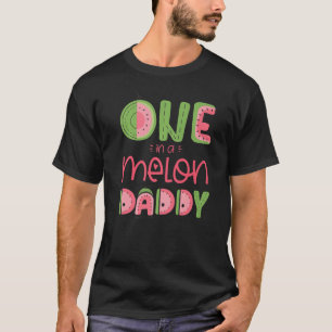 Mens One In A Melon Daddy Cute Watermelon First Bi T-Shirt