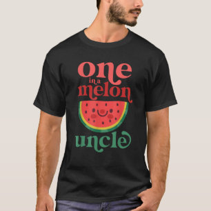 Mens One In A Melon Uncle Cute Watermelon First Bi T-Shirt
