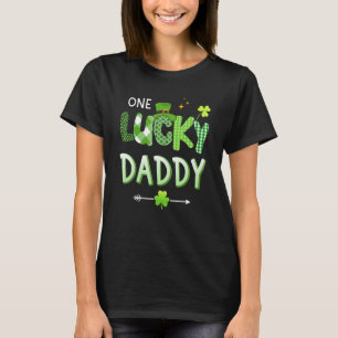 Mens One lucky daddy for St Patricks day family da T-Shirt