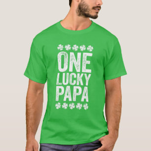Mens One Lucky Papa St Patrick's Day T-Shirt