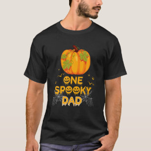 Mens One Spooky Dad Funny Papa Family Halloween Ma T-Shirt