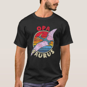 Mens Opa Saurus I Pterodactylus I Family Matching T-Shirt