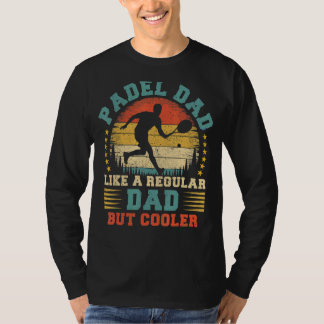 Mens Padel Sports Vintage Padel Dad Father's Day T-Shirt