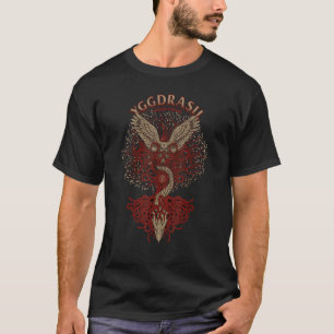 Mens Pagan Viking Yggdrasil Tree For Men Norse Myt T-Shirt