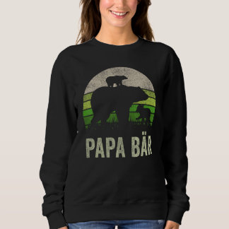 Mens Papa Bear 2 Boys Dad Piece Father s Day Fath Sweatshirt