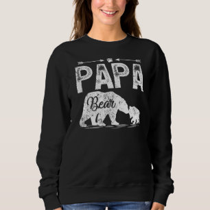 Mens Papa Bear Animal Matching Papa Bear Father's Sweatshirt