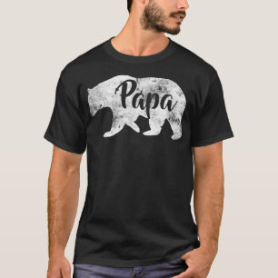 Mens Papa Bear Awesome Camping Father's Tee