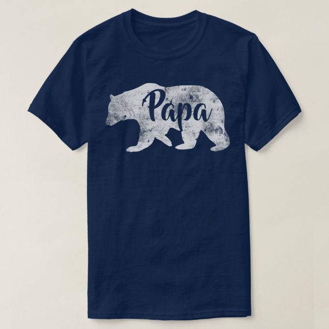 Mens Papa Bear  Awesome Camping Father's Tee  (Design Front)