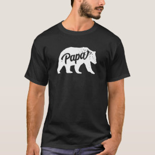 Mens Papa Bear Cuddly Loveable Strong Cute Dad Fa T-Shirt