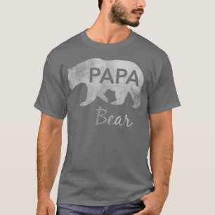 Mens Papa Bear Great Gift For Dad, Father, Grandpa T-Shirt