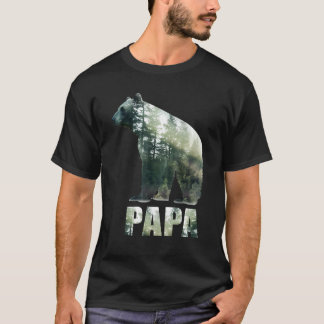 Mens Papa Bear Surreal Awesome  Dad Father s Day T-Shirt