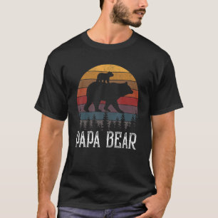 Mens Papa Bear Vintage Father's Day For Retro Dad T-Shirt