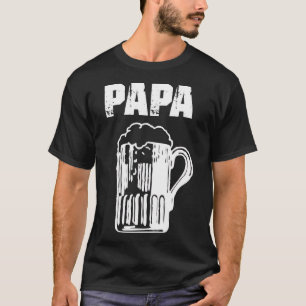 Mens Papa Beer Funny Father's Day T-Shirt