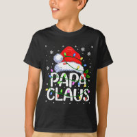 Mens Papa Claus Christmas Lights Long Sleeve 