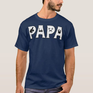 Mens Papa Gym Lover Dad T-Shirt