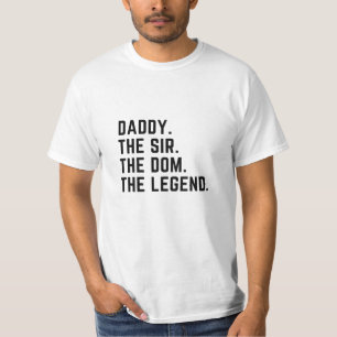 Mens Papa Le Sir Le Dom Le T-shirt Légende