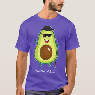 Mens Papacado Dad Father Avocado Lover & Guacamole T-Shirt
