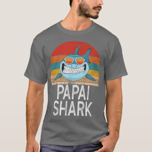 Mens Papai Shark Portuguese Daddy Funny T-Shirt