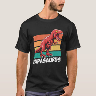 Mens Papasaurus Father Daddy T-Shirt