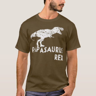 Mens Papasaurus Re Funny Cute Dinosaur Father's Da T-Shirt