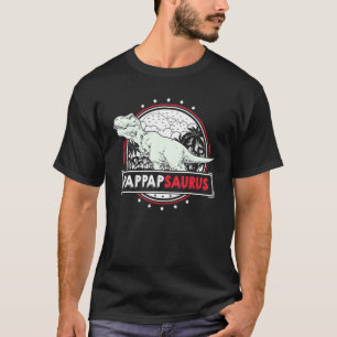Mens Pappap Idea From Grandchildren Men Trex Pappa T-Shirt