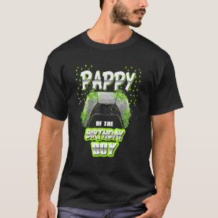 Mens Pappy Of The Birthday Boy Matching Gamer Birt T-Shirt